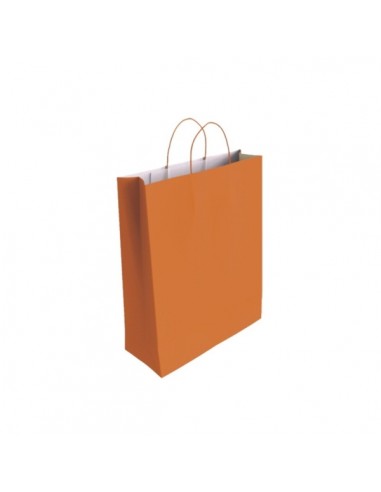 Bismark Bolsa de Papel Celulosa - Medidas 40x14x32cm - Color Naranja