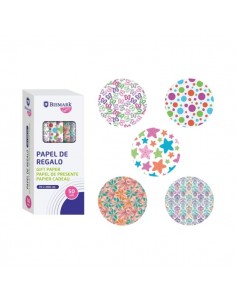 Bismark Momentos Especiales Rollo de Papel Regalo - Medidas 70cmx200cm - 5 DiseÃ±os Diferentes