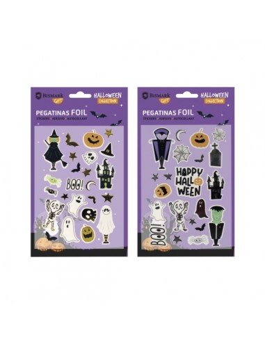 Bismark Pack con Pegatinas para Halloween Foil - Autoadhesivas - 2 DiseÃ±os Aleatorios