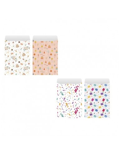 Bismark Pack de 2 Sobres Papel Kraft - Medidas 25x40cm - Ideal para Regalos - 4 DiseÃ±os Aleatorios