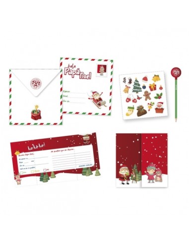 Bismark Carta para Papa Noel - Incluye Sobre Decorado-Hoja de Pegatinas y Lapiz con Goma
