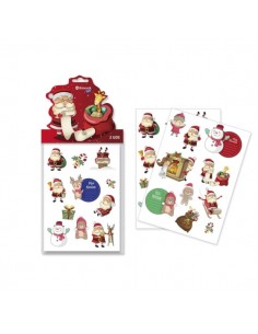 Bismark Pack con 2 Hojas de Pegatinas Papa Noel