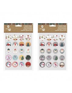 Bismark Pack de 60 Pegatinas NavideÃ±as - Ideales para Decorar Regalos