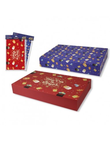 Bismark Caja Plegable Reyes Magos - Medidas 28.5x49x3cm - 2 DiseÃ±os Diferentes Aleatorios