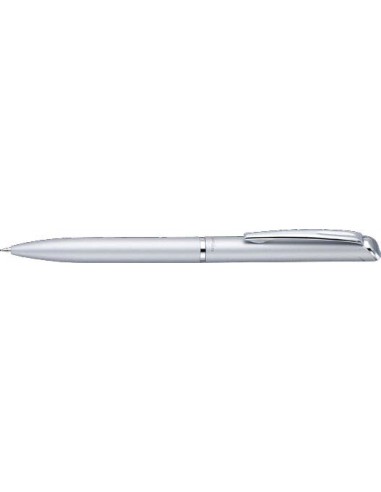 Pentel Energel High Class Boligrafo de Tinta Gel 0.7mm - Trazo 0.35mm - Recargable - Cuerpo Metalico - Color Plata