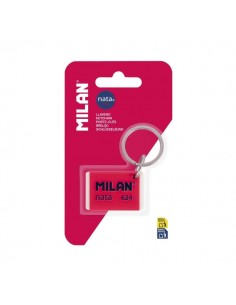 Milan Nata 624 Llavero con Forma de Goma Nata 624 - Util como Llavero o para Decorar tu Mochila