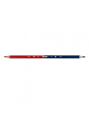Milan Pack de 2 Lapices Bicolores - Color Rojo y Azul