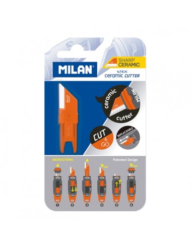 Milan Stick Recambio para Cuter - Hoja Ceramica - Color Blanco