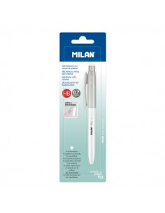 Milan Pl1-Portaminas 0.7mm - Superficie Antibacteriana - Color Gris