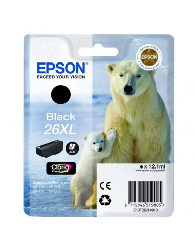 Epson T2621 (26XL) Negro Cartucho de Tinta Original - C13T26214012