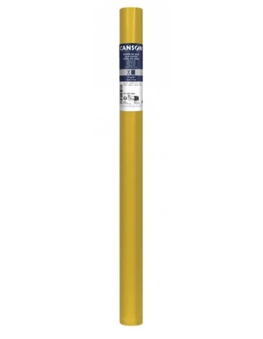 Canson Rollo de Papel Seda 17g mÂ² - Rollo de 50x500cm - Ideal para Manualidades y Decoracion - Color Oro