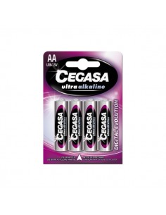 Cegasa Ultra Alcaline Pack de 4 Pilas LR06 AA - Alta Tecnologia - Mas Capacidad-Potencia y Rendimiento