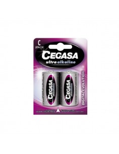 Cegasa Ultra Alcaline Pack de 2 Pilas LR14 C - Alta Tecnologia - Mas Capacidad-Potencia y Rendimiento