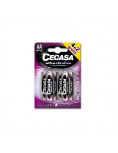 Cegasa Ultra Alcaline Pack de 6 Pilas LR06 AA - Alta Tecnologia - Mas Capacidad-Potencia y Rendimiento
