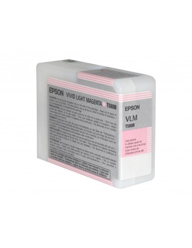 Epson T580B Magenta Light Vivido Cartucho de Tinta Original - C13T580B00
