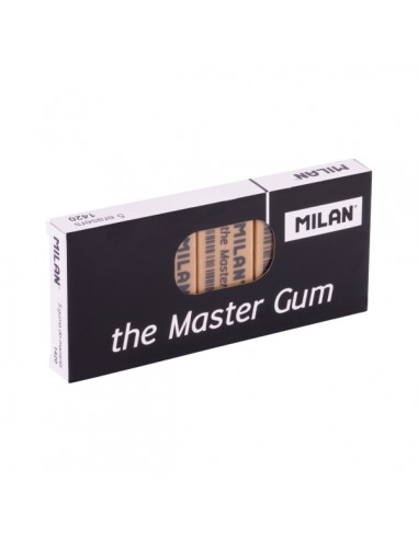 Milan Master Gum Gomas de Borrar para Bellas Artes - Envueltas Individualmente - Miga de Pan - Caucho Sintetico - Color Marron
