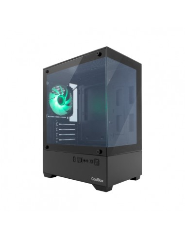 Coolbox GM200 Vision Lite Caja Mini Torre Micro ATX-Mini-ITX - Frontal y Lateral Cristal Templado - TamaÃ±o HDD 3.5" y