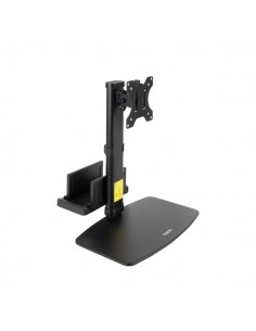 Tooq Soporte de Mesa para Monitor de 17"-27" - Regulable en Altura. Giratorio e Inclinable - Gestion de Cables - Peso Max 6kg