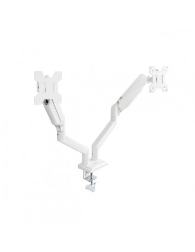 Tooq Soporte de Mesa con Brazos Articulados para 2 Monitores de 13"-34" - Giratorio e Inclinable - Piston de Gas - Peso Max