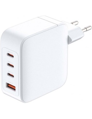 D-Link Cargador de Pared GaN de 140W - 3 USB-C y 1 USB-A - QC 4.0 - Color Blanco