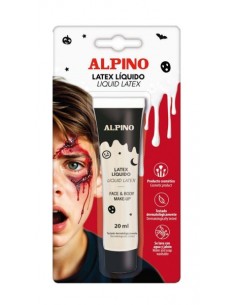 Alpino Bote de Latex Liquido 20ml - Al Secarse Queda con Textura de Goma - Seca en Minutos - Flexible -