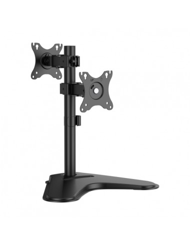 Aisens Soporte de Mesa para 2 Monitores de 17"-32" - Inclinable y Rotable - Gestion de Cables - Peso Max 8kg - VESA Max.