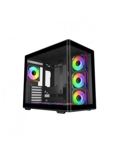 Cooler Master Elite 600 Caja Semitorre ATX MicroATX Mini-ITX - 4 Ventiladores 120mm RGB - Vista Panoramica - Doble Camara -