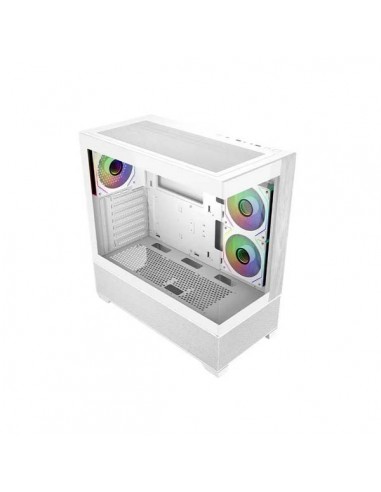 Cooler Master Elite 690 Wood Caja Semitorre ATX MicroATX Mini-ITX - 3 Ventiladores 120mm RGB - Vista Panoramica - Doble