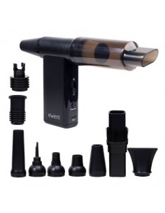 Ewent Pistola de Aire Comprimido - Aspirador-Bomba de Vacio e Inflador - 8 Velocidades -180000 RPM-- Bateria de 8000mah -