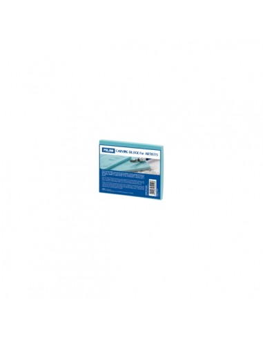 Milan Carving Block Plancha de Grabado - Vinilo Flexible - Formato S - 9x7x0.6cm - Color Azul