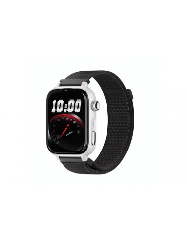 Savefamily Reloj Inteligente Infantil SaveWatch Plus 2 - Pantalla Amoled - Carcasa Blanca - Correa Tela Negra