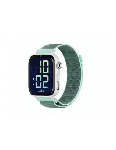 Savefamily Reloj Inteligente Infantil SaveWatch Plus 2 - Pantalla Amoled - Carcasa Blanca - Correa Tela Ocean