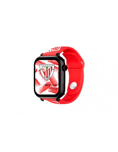 Savefamily Reloj Inteligente Infantil Savewatch Plus Edicion Athletic Club con GPS y Llamada - Correa Silicona Roja