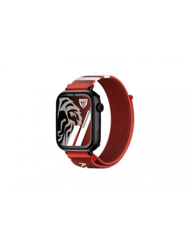 Savefamily Reloj Inteligente Infantil Savewatch Plus Edicion Athletic Club con GPS y Llamada - Correa Tela Roja