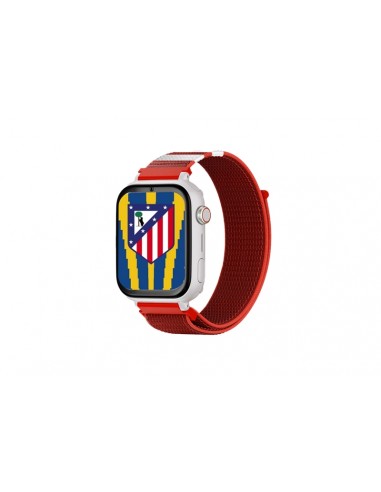 Savefamily Reloj Inteligente Infantil Savewatch Plus Edicion Atletico de Madrid con GPS y Llamada - Correa Tela Roja