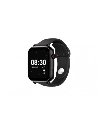 Savefamily Reloj Inteligente Infantil SaveWatch Plus con GPS y Llamada - IP67 - Boton SOS - Carcasa Negra - Correa Silicona