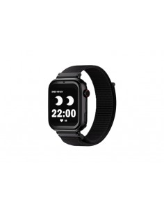 Savefamily Reloj Inteligente Infantil SaveWatch Plus con GPS y Llamada - IP67 - Boton SOS - Carcasa Negra - Correa Tela Negra