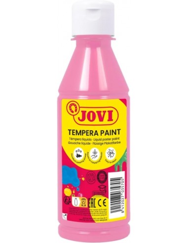 Jovi Tempera Paint Tempera Liquida 250ml - Base Agua - Lista para Usar - Alto Poder Cubriente - Secado Rapido - Excelente