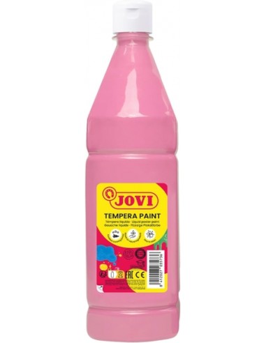 Jovi Tempera Paint Tempera Liquida 1000ml - Base Agua - Lista para Usar - Alto Poder Cubriente - Secado Rapido - Excelente