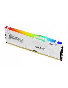 Kingston Fury Beast RGB Memoria RAM DDR5 6000MT s 16GB 1.4V CL30 DIMM - Color Blanco