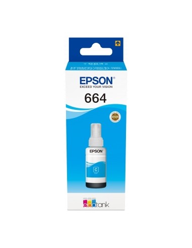 Epson T6642 Cyan Botella de Tinta Original - C13T664240