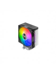 Mars Gaming MCPU-X4ARGB Disipador CPU con 220W de Potencia - Ventilador PWM de 120mm - Iluminacion ARGB - 4 Heatpipes HCT -