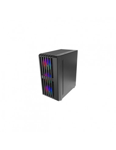 Mars Gaming MC-VAULT Caja Torre ATX - 4 Ventiladores de 120mm ARGB - Ventana Lateral de Cristal Templado - Rejilla Frontal y