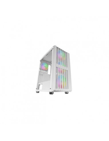 Mars Gaming MC-VAULT Caja Torre ATX - 4 Ventiladores de 120mm ARGB - Ventana Lateral de Cristal Templado - Rejilla Frontal y