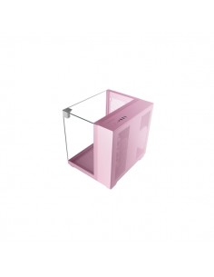 Mars Gaming MC-VISIONM Minitorre Ultracompacta - Soporte para Refrigeracion Liquida hasta 240mm - Triple Cristal Templado -