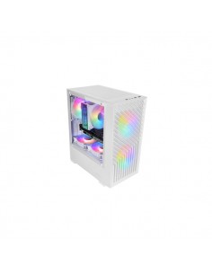 Mars Gaming MC-VORTEX Minitorre Ultracompacta - 3 Ventiladores de 120mm FRGB - Soporte MicroATX Mini-ITX - Doble Camara - 7