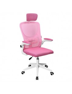 Mars Gaming MGC-ERGOPLUS Silla de Oficina Ergonomica - Reposacabezas-Soporte Lumbar y Reposabrazos Ajustable - Malla