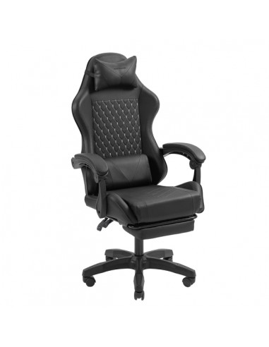 Mars Gaming MGC-X Silla Gaming Ergonomica - Reposapies Extensible - Cojines Lumbar y Cervical - 660x540x1250mm - Acabado en