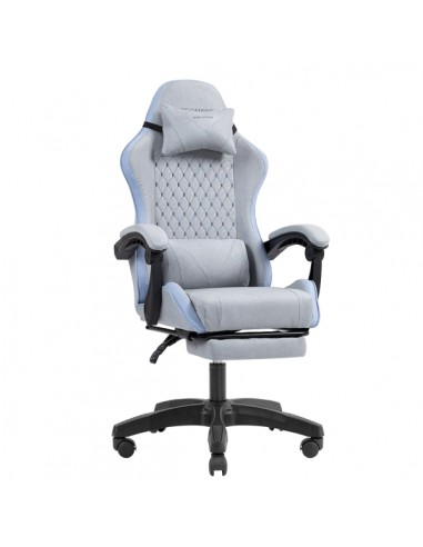 Mars Gaming MGC-X FABRIC Silla Gaming Ergonomica - Reposapies Extensible - Cojines Lumbar y Cervical - 660x540x1250mm -