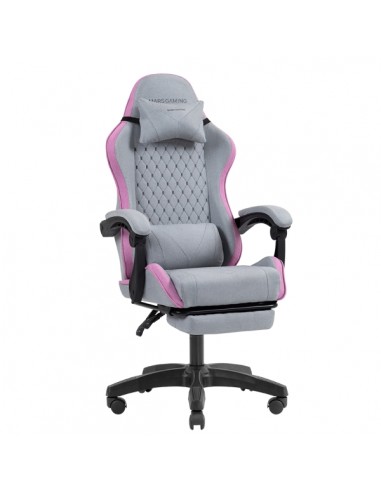 Mars Gaming MGC-X FABRIC Silla Gaming Ergonomica - Reposapies Extensible - Cojines Lumbar y Cervical - 660x540x1250mm -